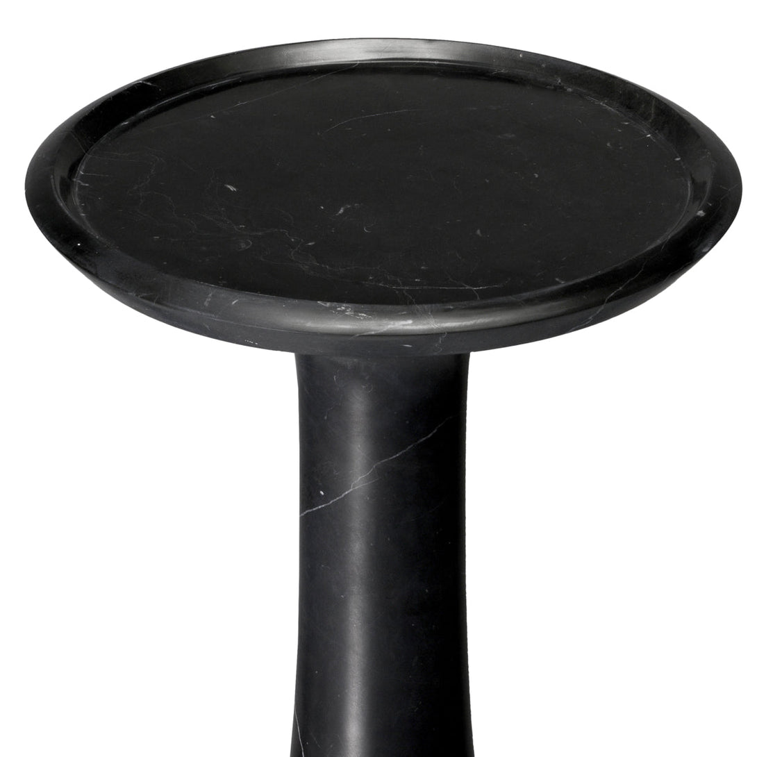 Side Table Pompano High Honed Black Marble - Image 5