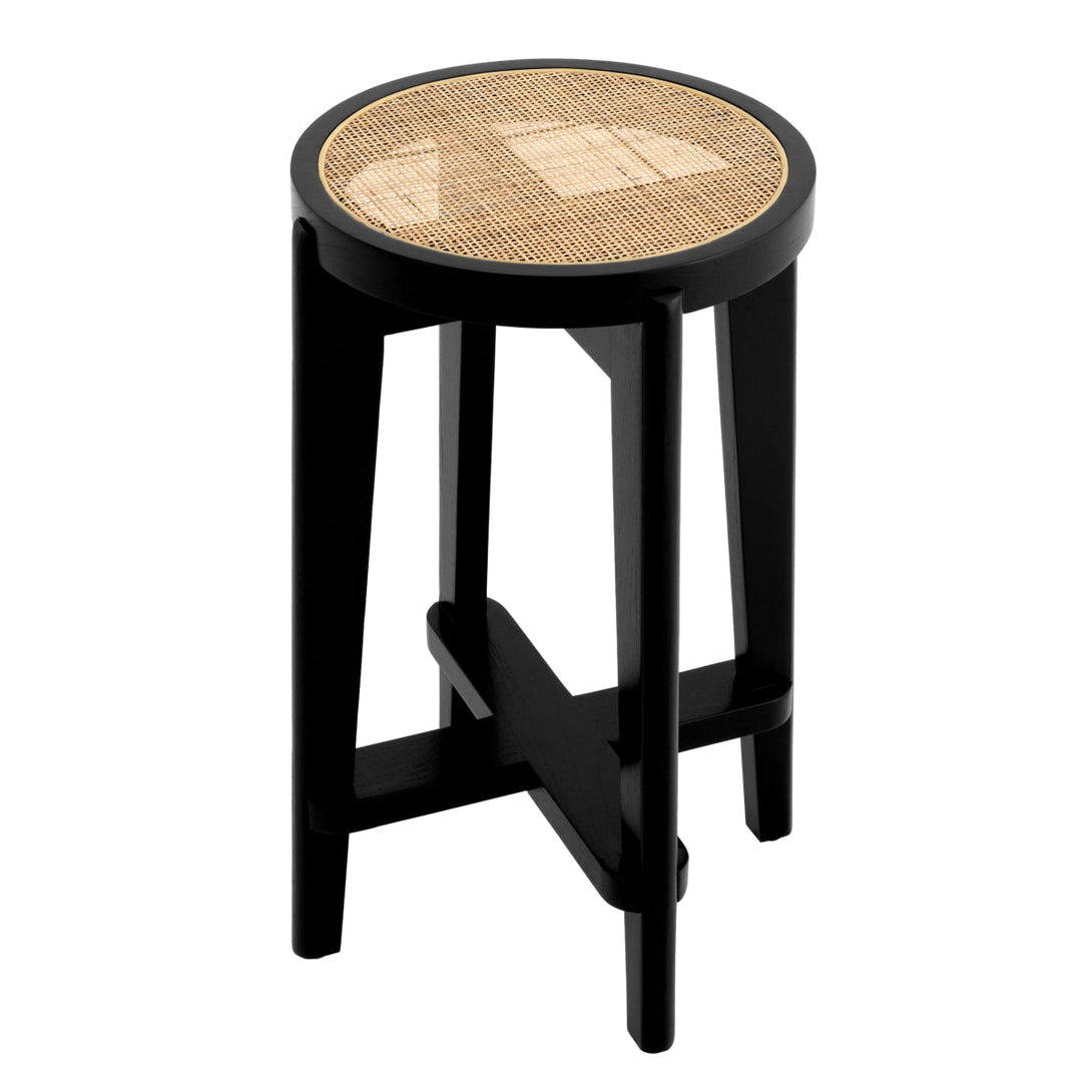 Counter Stool Dareau Classic Black Furniture Eichholtz