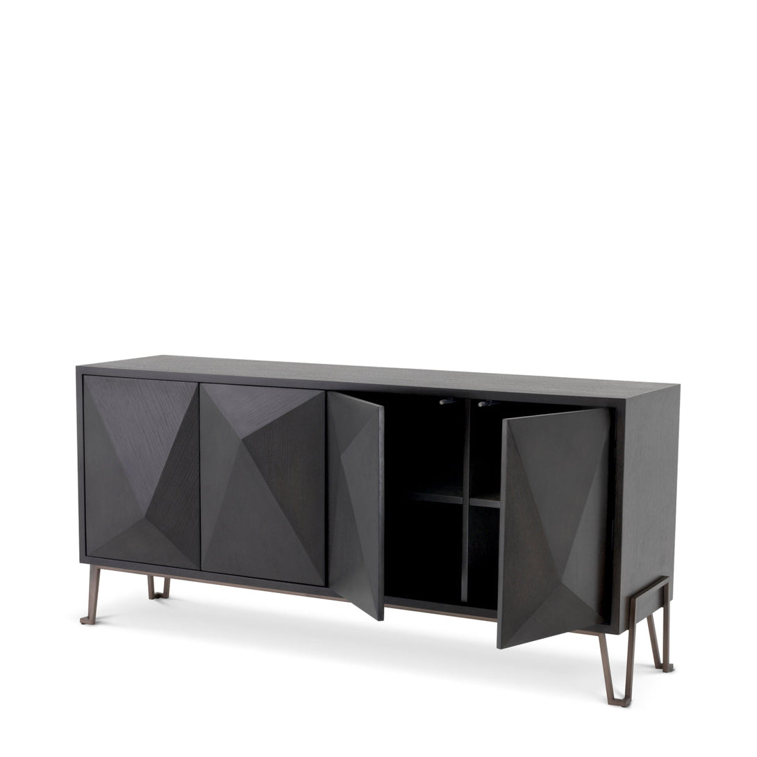 Dresser Highland Charcoal Oak Veneer Furniture Eichholtz