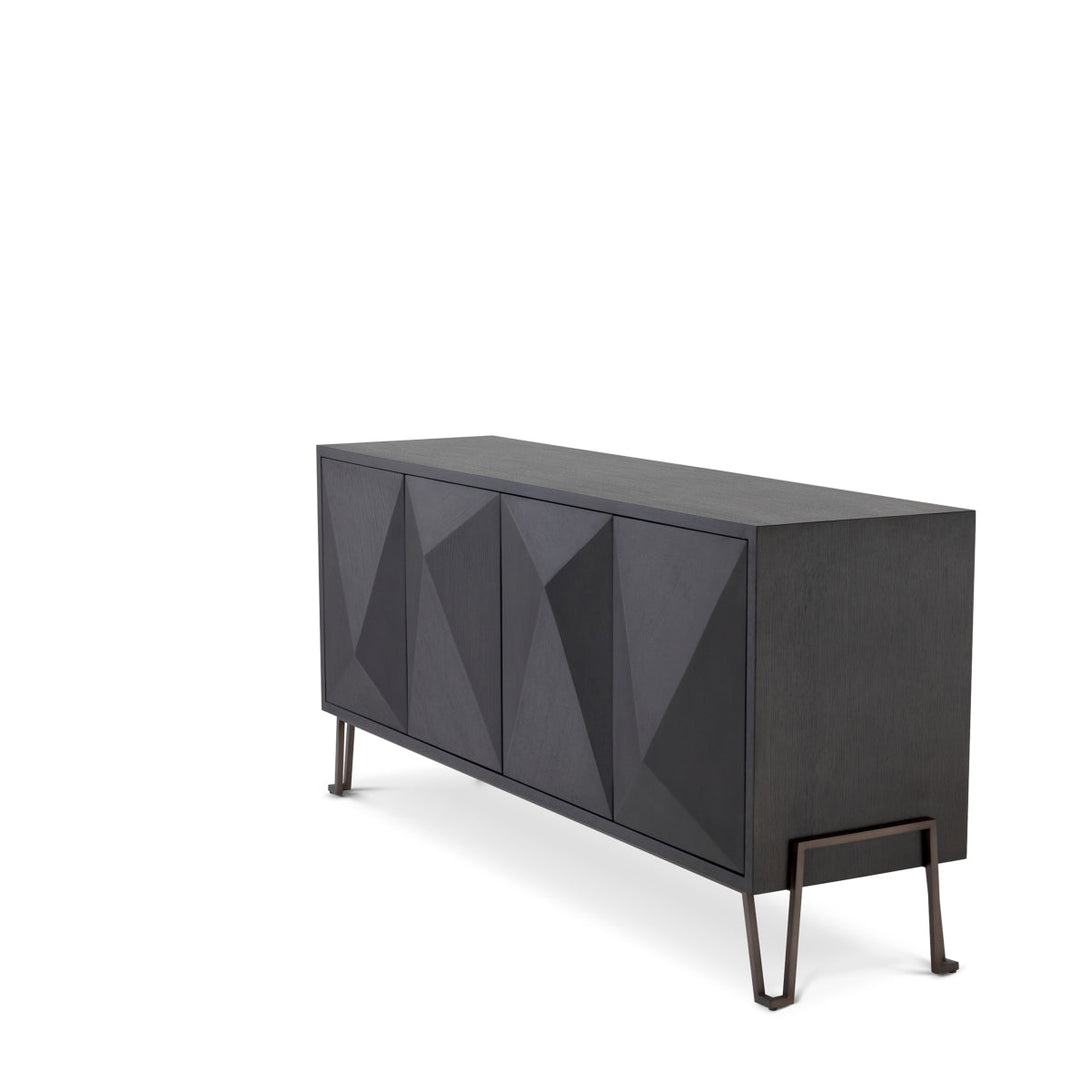 Dresser Highland Charcoal Oak Veneer Furniture Eichholtz