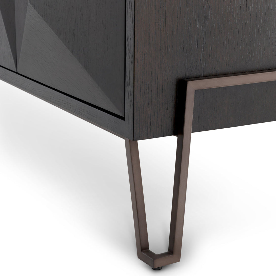 Dresser Highland Charcoal Oak Veneer Furniture Eichholtz