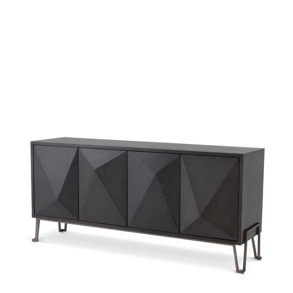 Dresser Highland Charcoal Oak Veneer Furniture Eichholtz