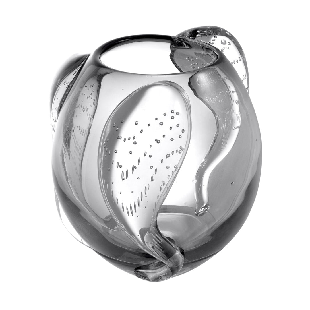 Vase Sianluca L Hand Blown Grey Colour Accessories Eichholtz