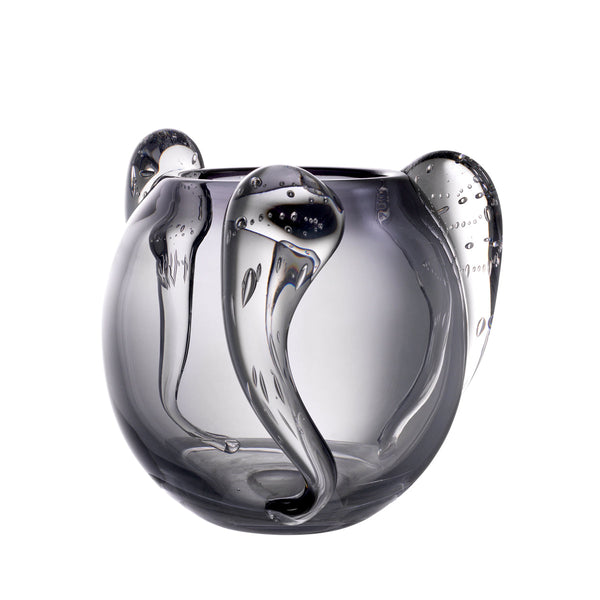 Vase Sianluca S Hand Blown Grey Colour Accessories Eichholtz
