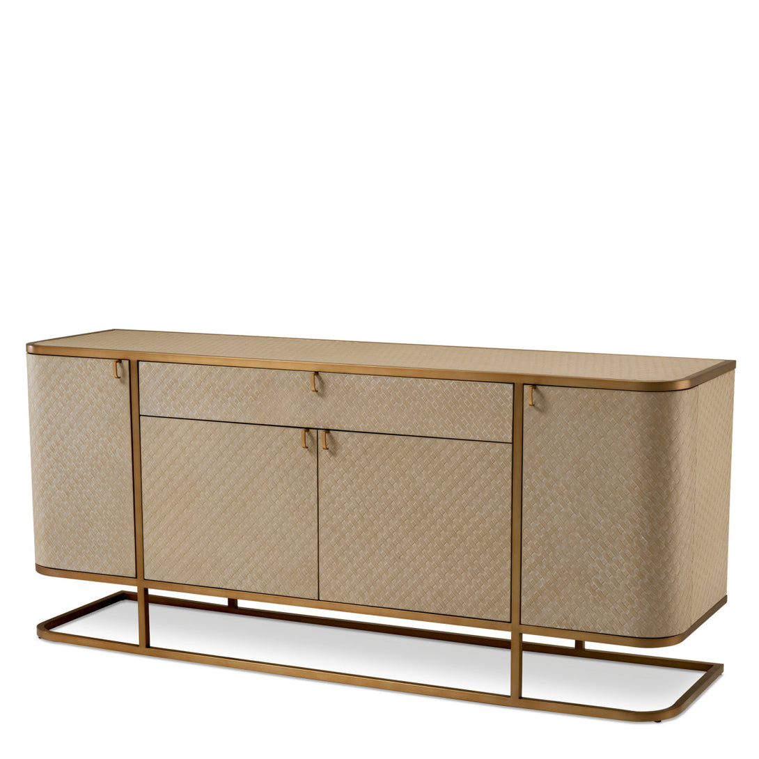 Dresser Napa Valley Woven Washed Oak Veneer Furniture Eichholtz