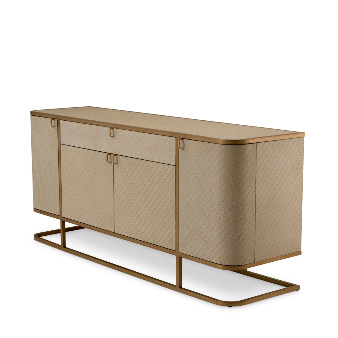 Dresser Napa Valley Woven Washed Oak Veneer Furniture Eichholtz