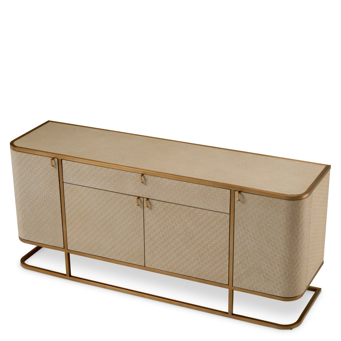 Dresser Napa Valley Woven Washed Oak Veneer Furniture Eichholtz