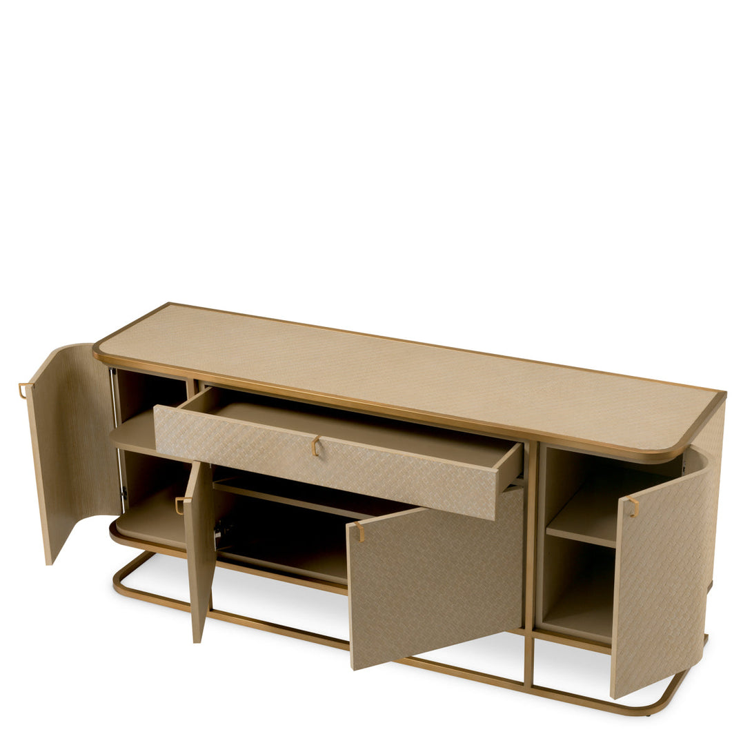Dresser Napa Valley Woven Washed Oak Veneer Furniture Eichholtz