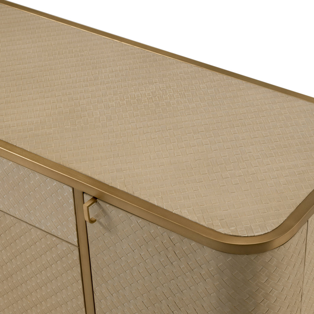 Dresser Napa Valley Woven Washed Oak Veneer Furniture Eichholtz