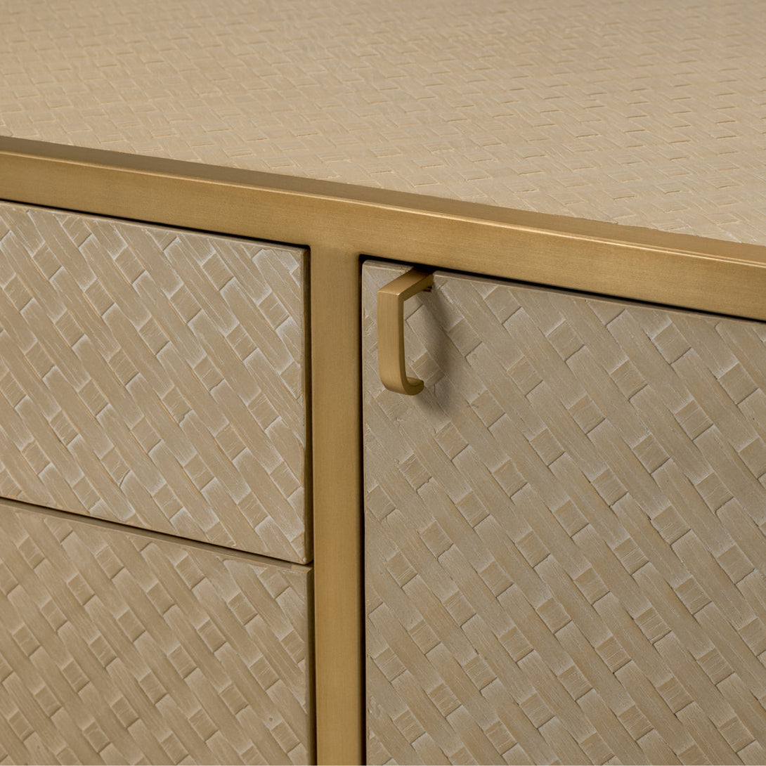 Dresser Napa Valley Woven Washed Oak Veneer Furniture Eichholtz