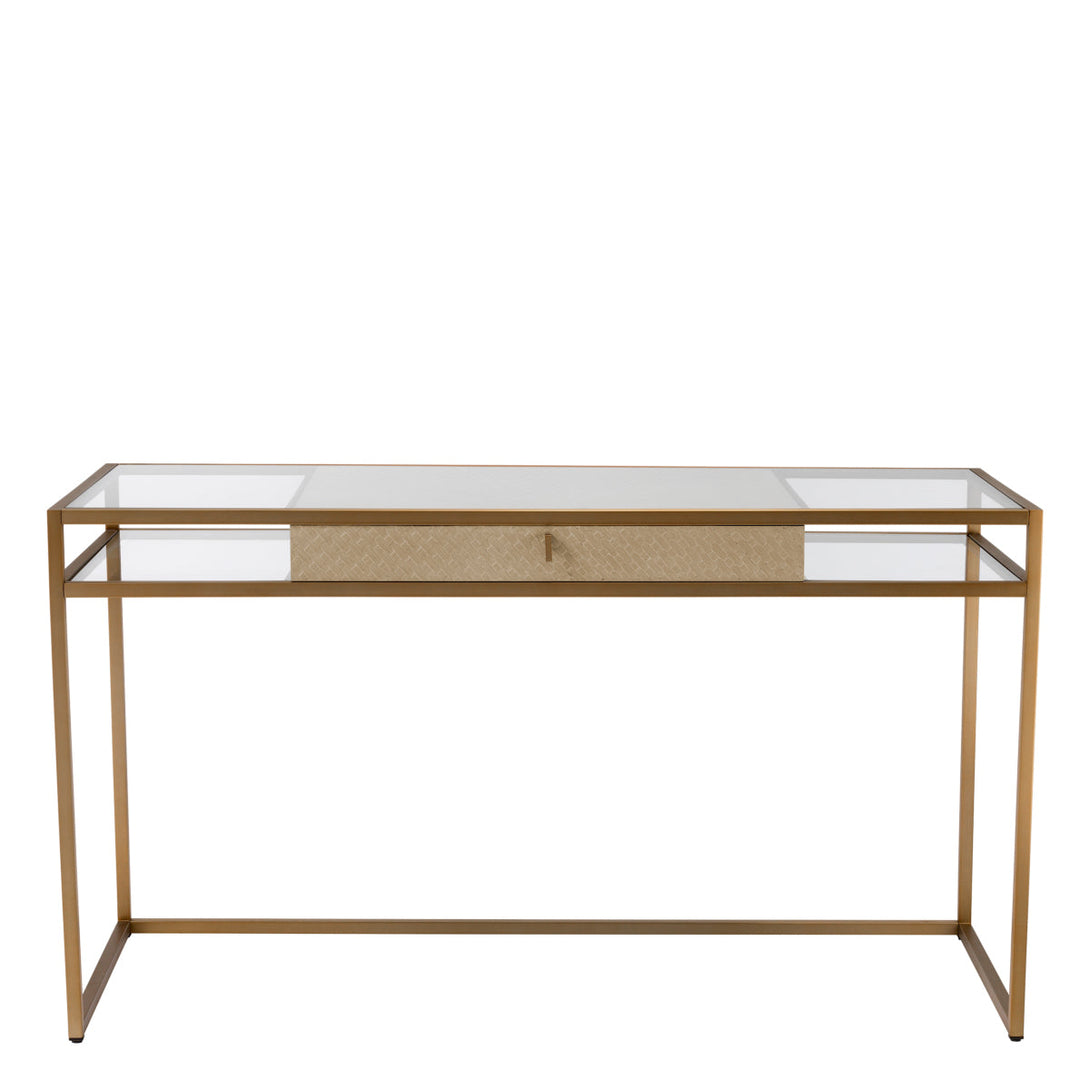 Desk Napa Valley Woven Washed Oak Veneer Furniture Eichholtz