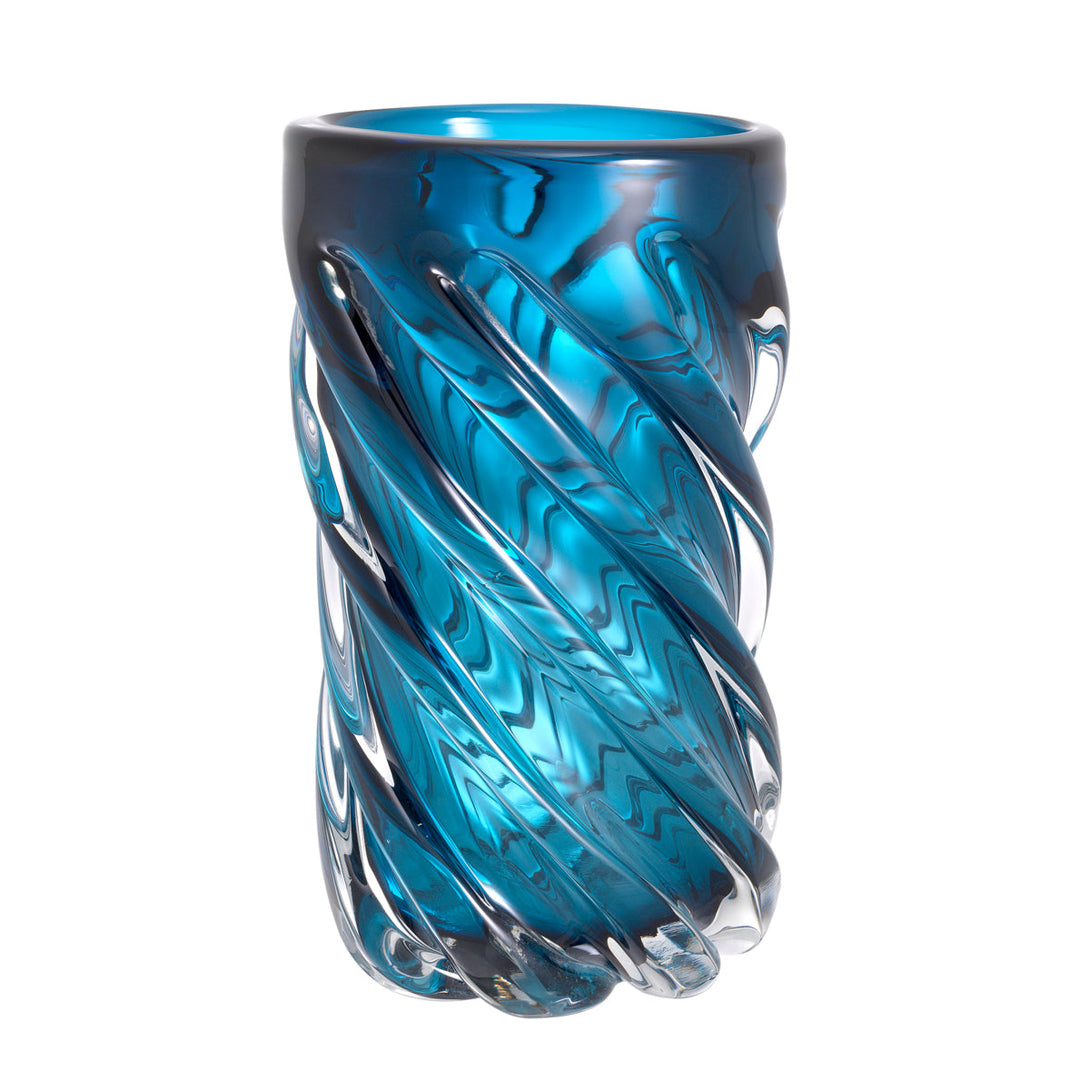 Vase Angelito L Hand Blown Blue Colour Accessories Eichholtz