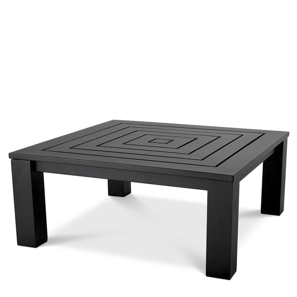 Outdoor Coffee Table Vistamar Black Finish Outdoor Eichholtz