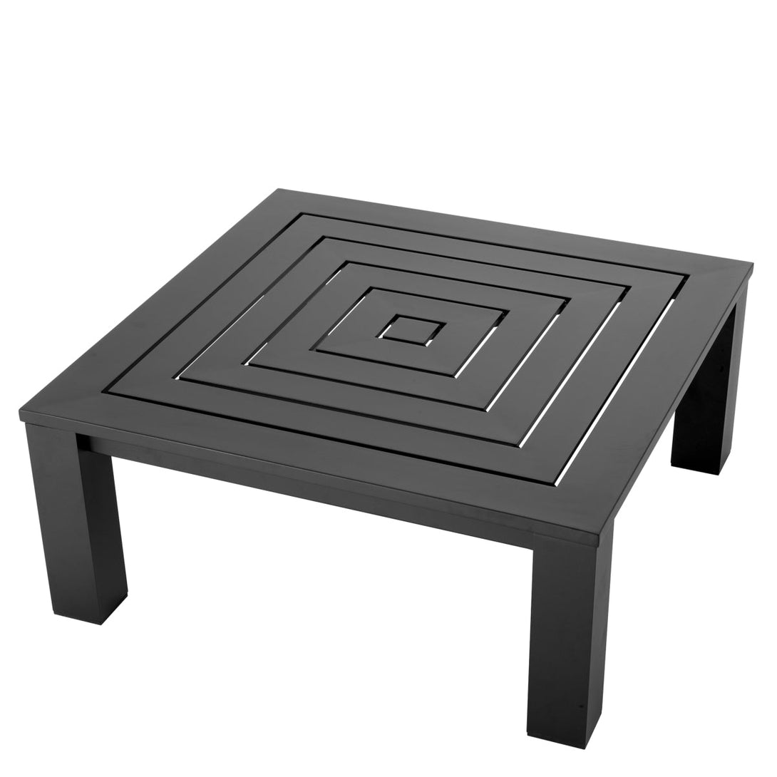 Outdoor Coffee Table Vistamar Black Finish Outdoor Eichholtz