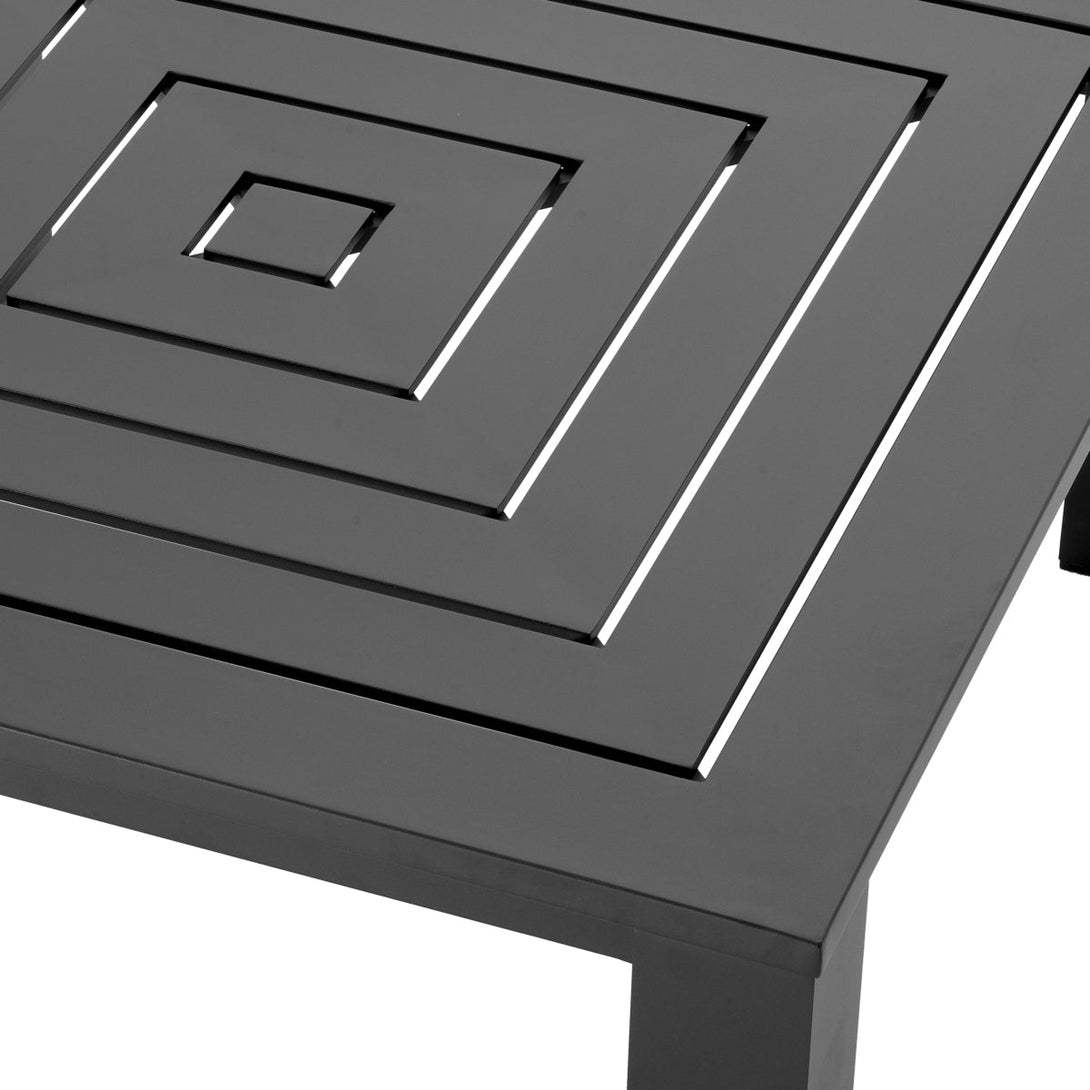 Outdoor Coffee Table Vistamar Black Finish Outdoor Eichholtz
