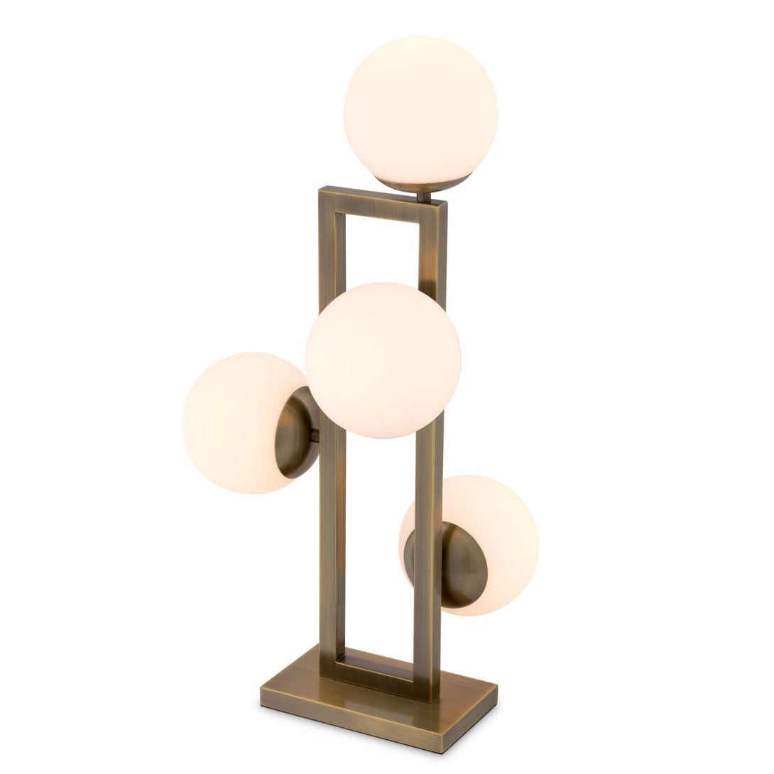 Table Lamp Pascal Light Brushed Brass Finish Lighting Eichholtz