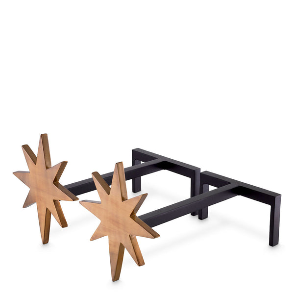 Andiron Star set of 2 Accessories Eichholtz