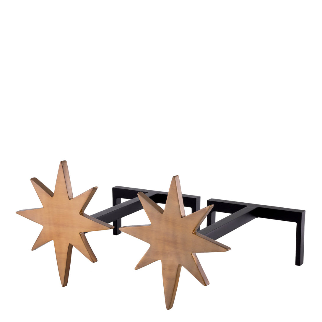 Andiron Star set of 2 Accessories Eichholtz