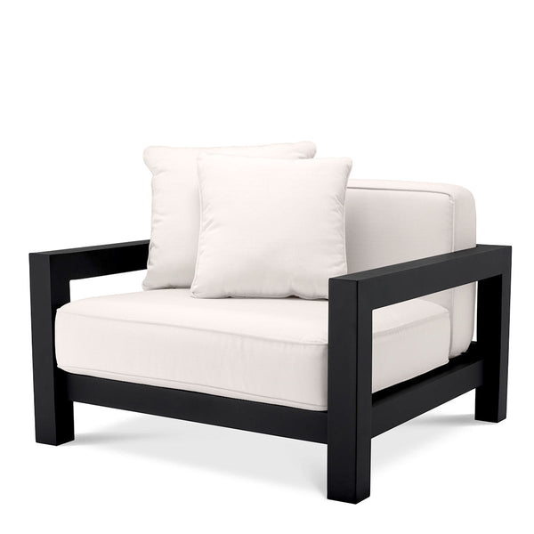 Outdoor Chair Cap-Antibes Black Finish Outdoor Eichholtz