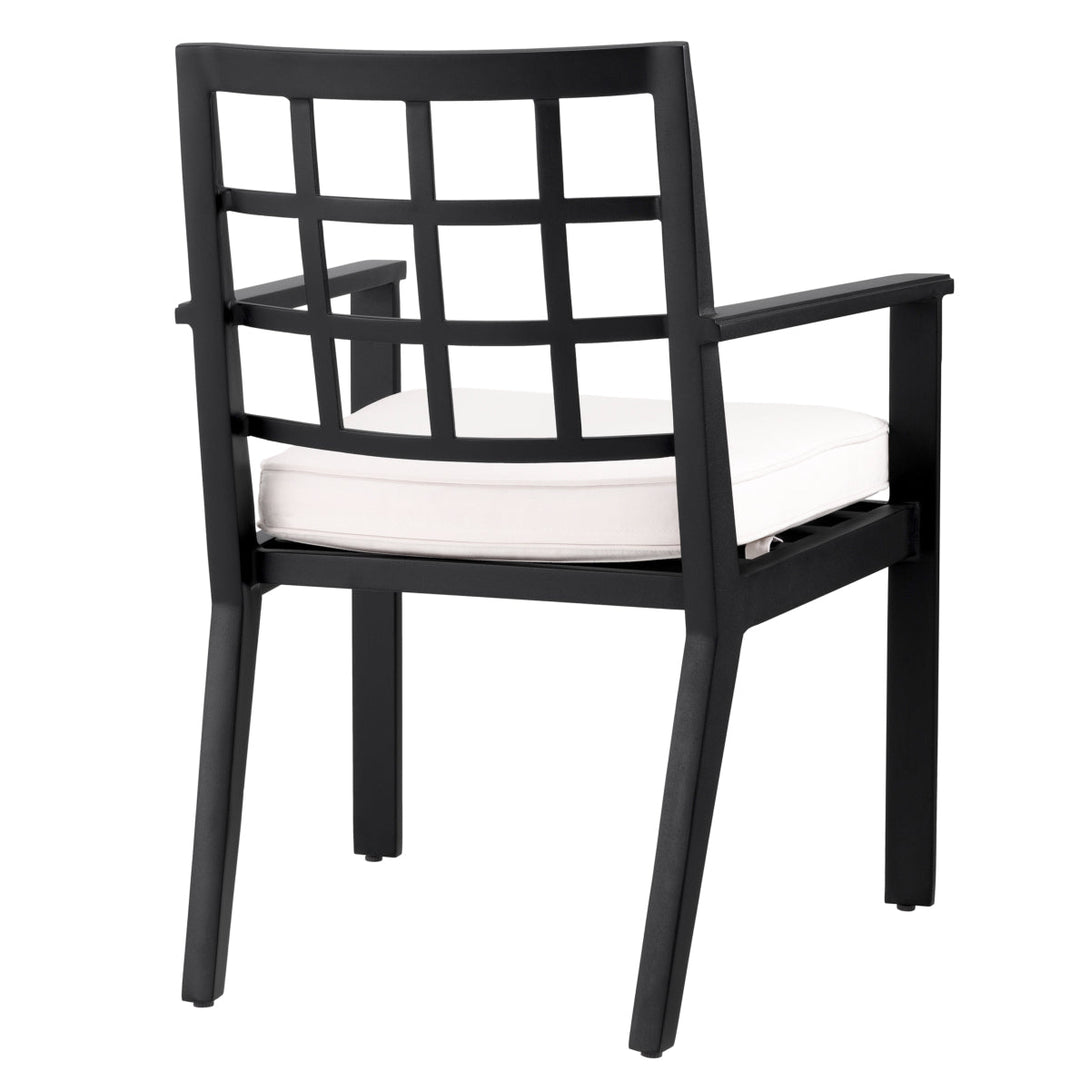 Outdoor Dining Chair Cap-Ferrat Black Finish Furniture Eichholtz