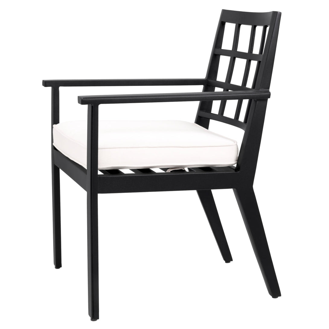 Outdoor Dining Chair Cap-Ferrat Black Finish Furniture Eichholtz
