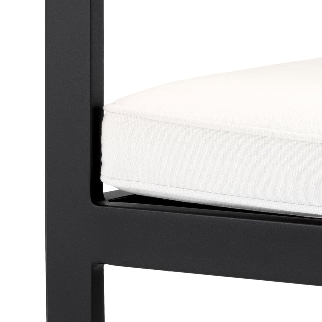 Outdoor Dining Chair Cap-Ferrat Black Finish Furniture Eichholtz