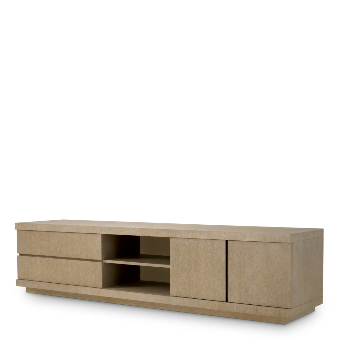 Tv Cabinet Crosby Washed Oak Veneer - Image 1
