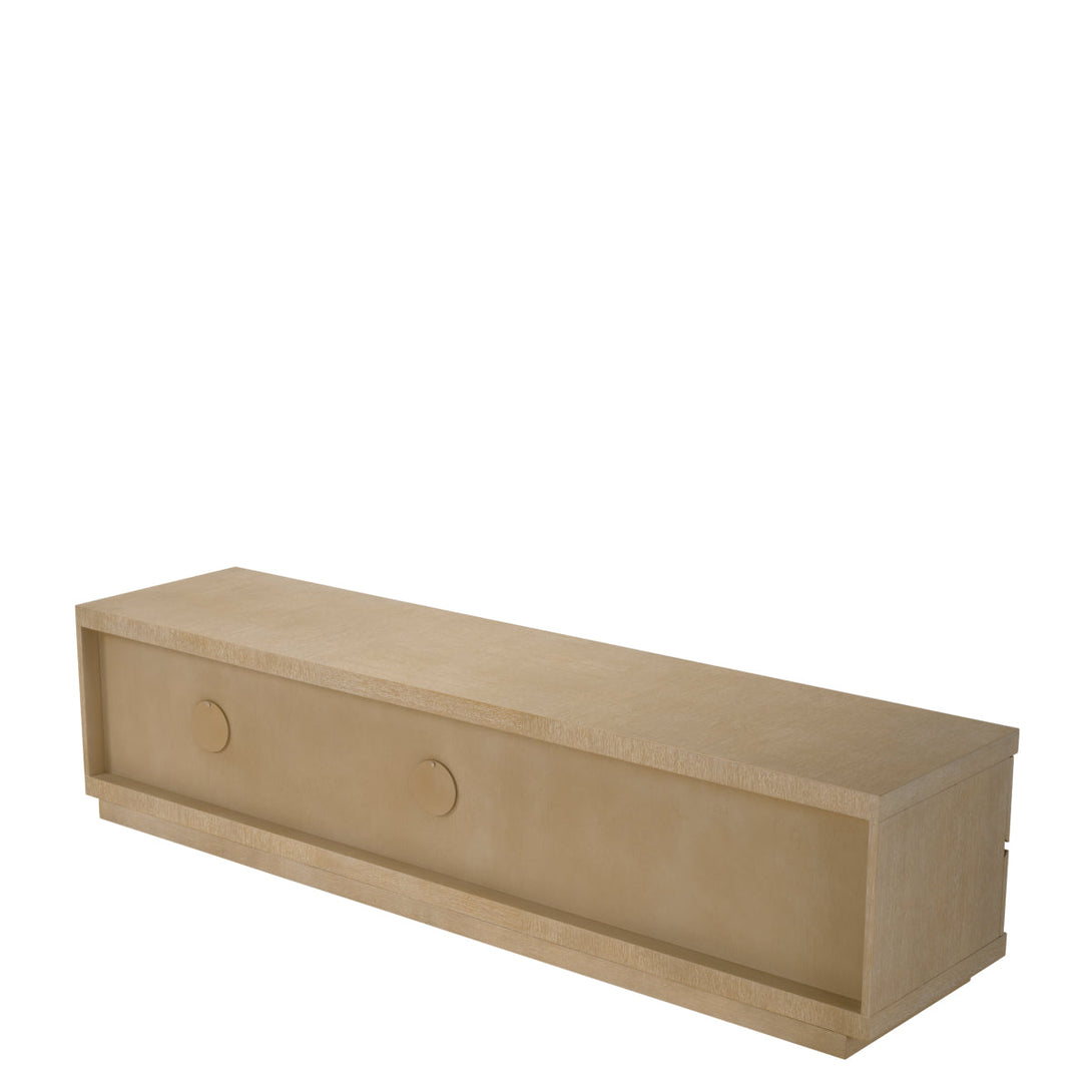 Tv Cabinet Crosby Washed Oak Veneer - Image 5