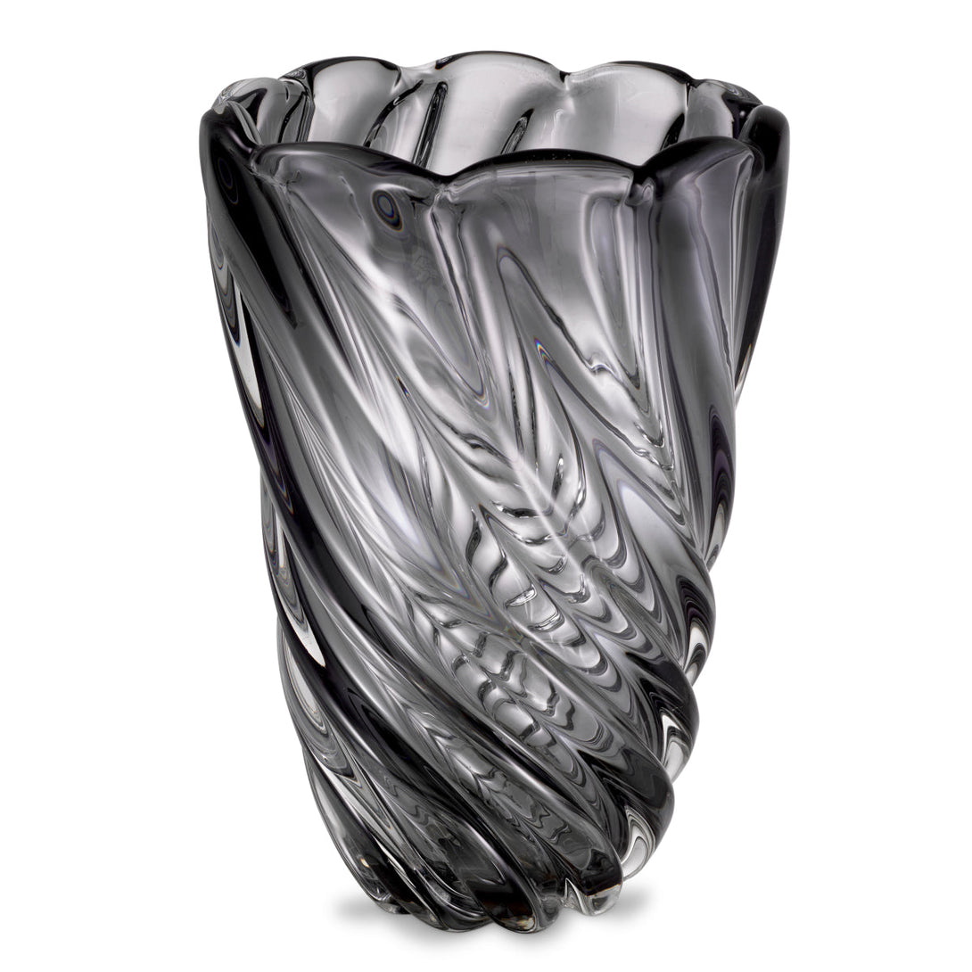 Vase Contessa L Hand Blown Grey Colour Accessories Eichholtz