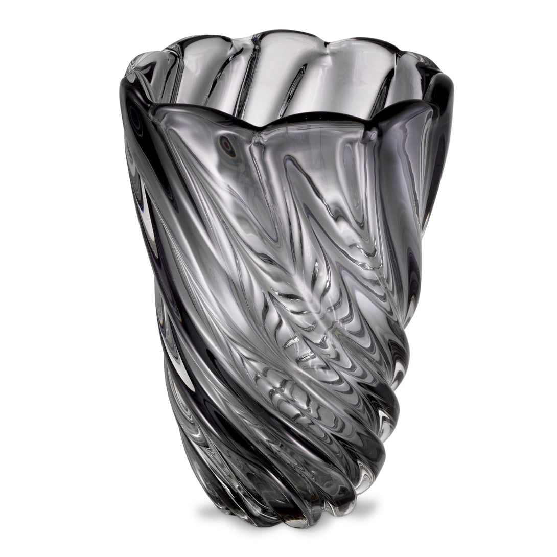 Vase Contessa L Hand Blown Grey Colour Accessories Eichholtz