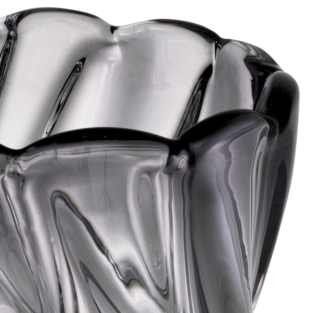 Vase Contessa L Hand Blown Grey Colour Accessories Eichholtz