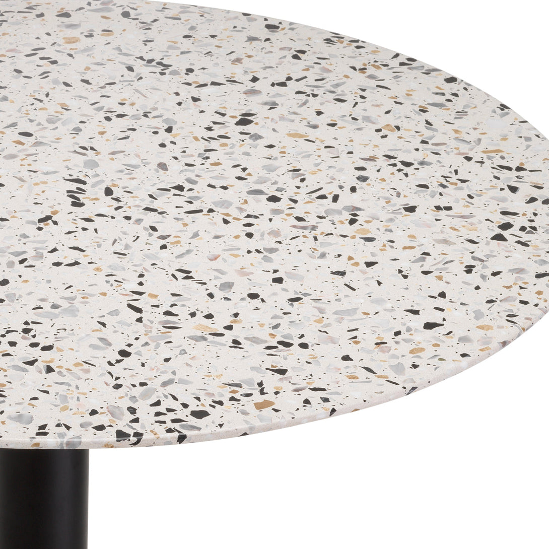 Dining Table Trevor Black Brushed Terrazzo Top Furniture Eichholtz