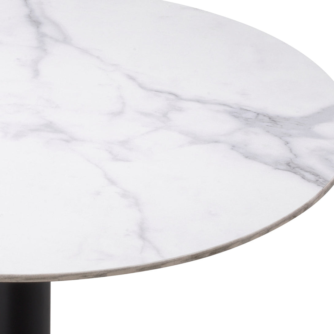 Dining Table Trevor Black Brushed Ceramic Marble Look Furniture Eichholtz