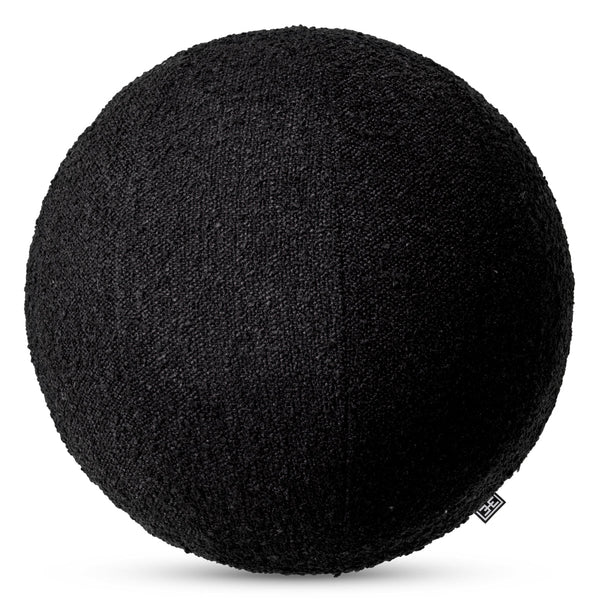 Cushion Palla L Boucl&Eacute; Black Accessories Eichholtz
