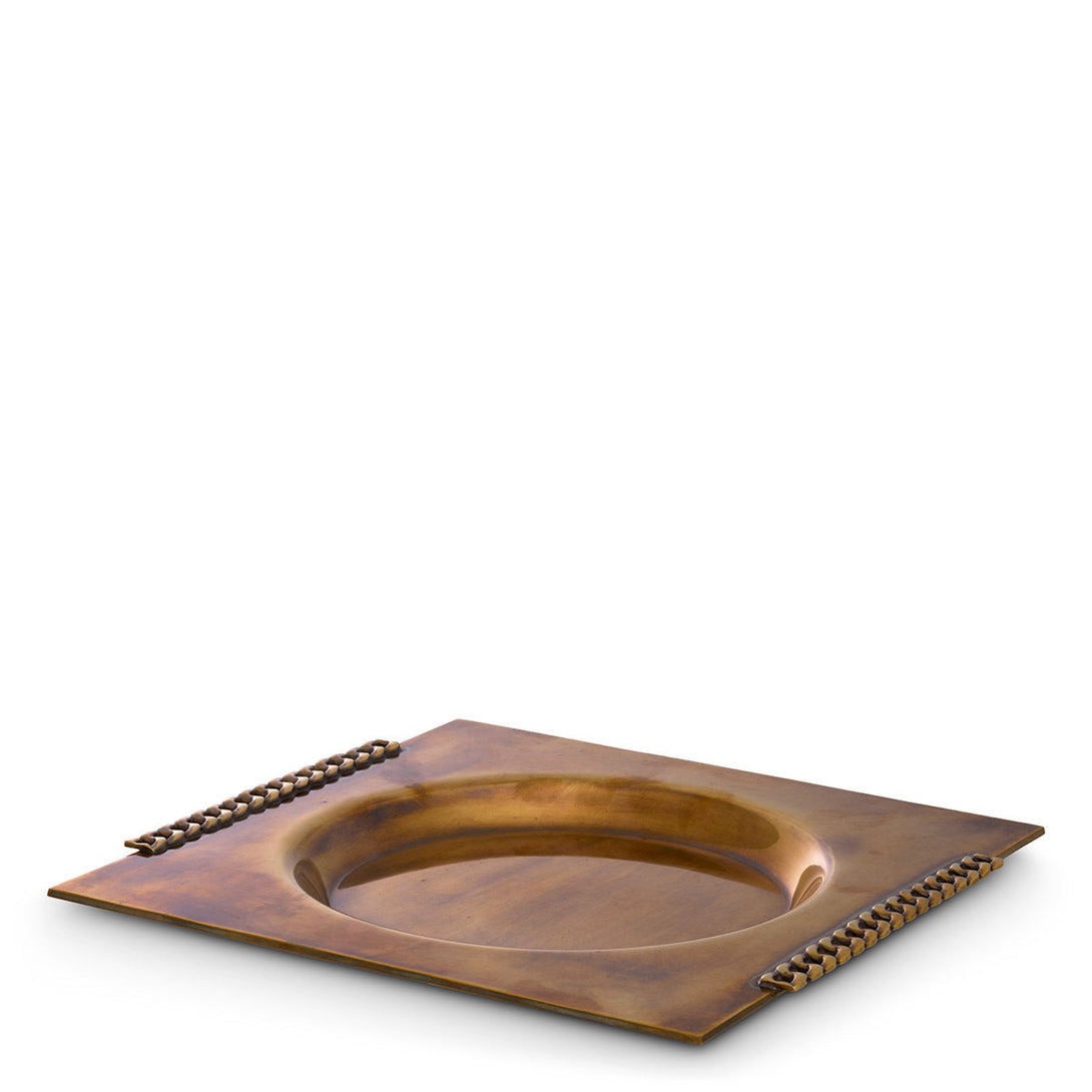 Tray Tamar Vintage Brass Finish Accessories Eichholtz