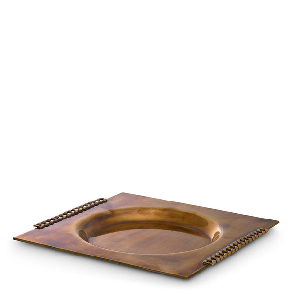 Tray Tamar Vintage Brass Finish Accessories Eichholtz