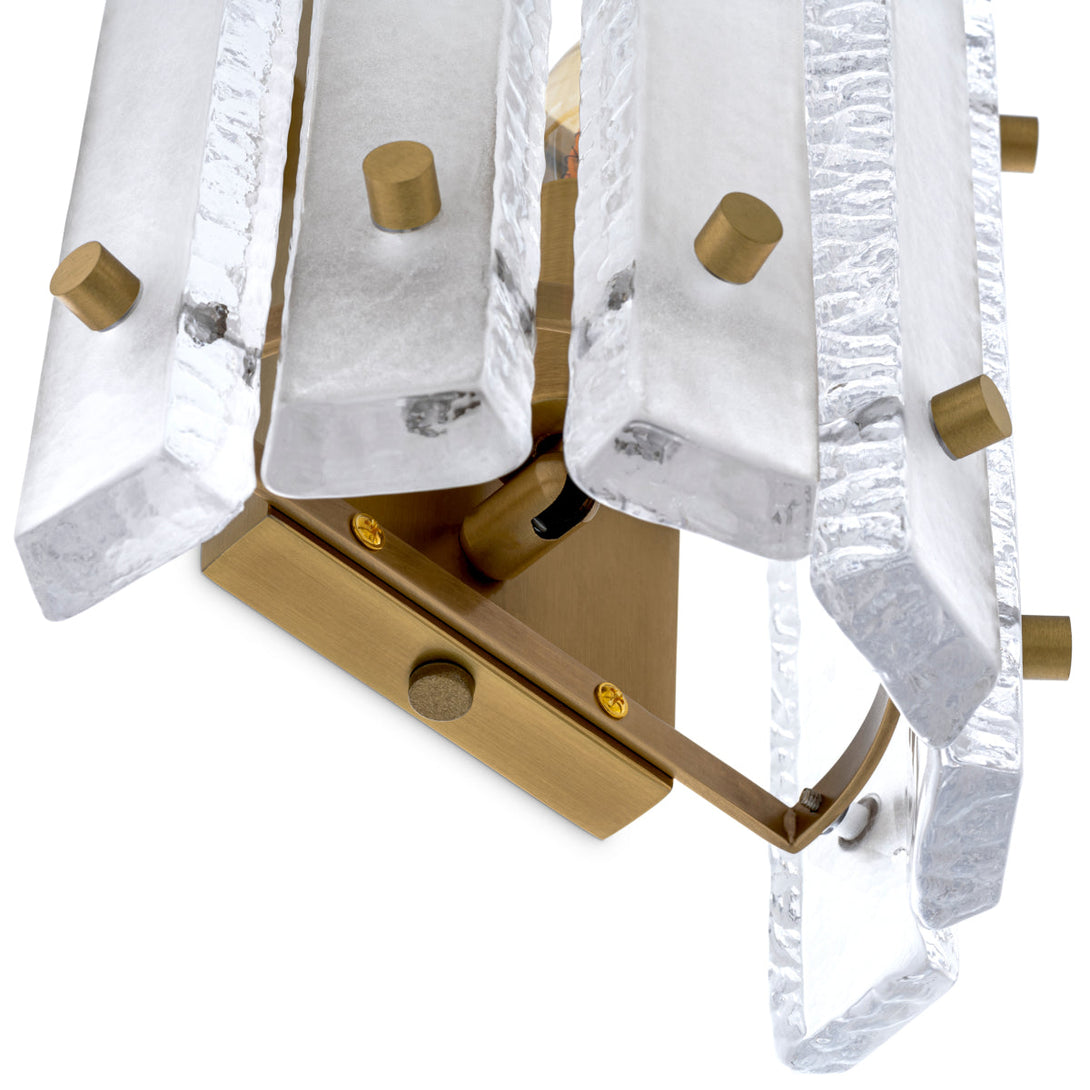 Wall Lamp Blason Single Antique Brass Finish Lighting Eichholtz