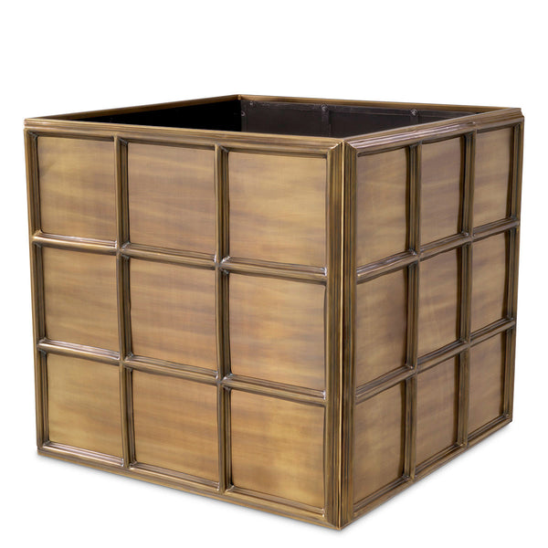 Planter Grid L Vintage Brass Finish Accessories Eichholtz