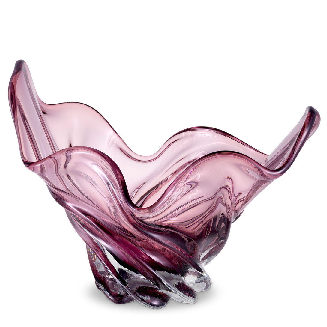Bowl Ace Hand Blown Pale Pink Colour Accessories Eichholtz