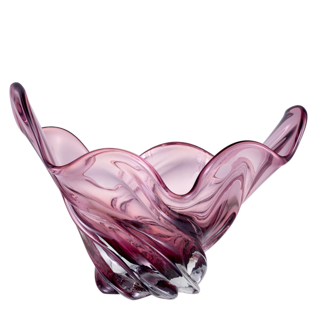 Bowl Ace Hand Blown Pale Pink Colour Accessories Eichholtz
