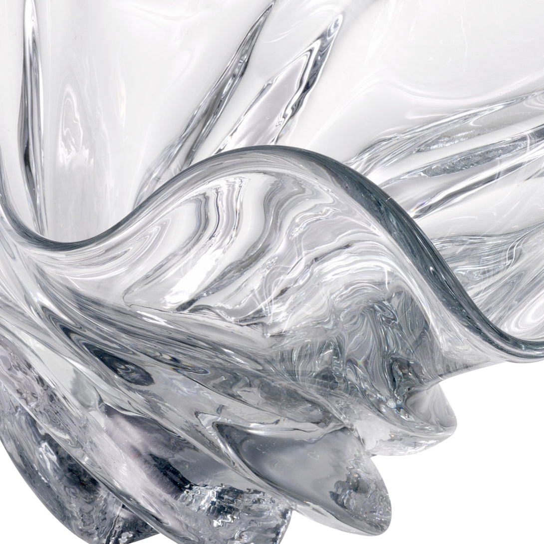 Bowl Ace Hand Blown Clear Accessories Eichholtz
