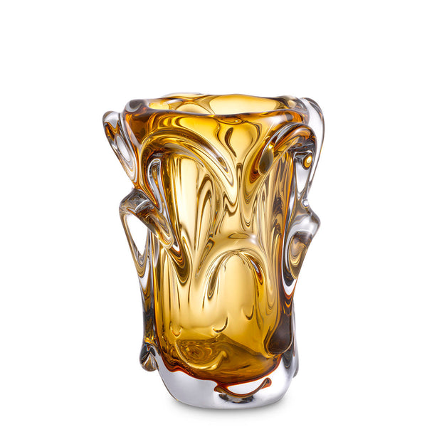 Vase Aila S Hand Blown Yellow Colour Accessories Eichholtz