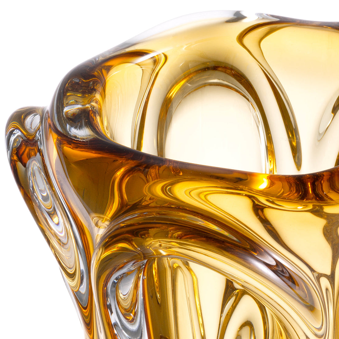 Vase Aila S Hand Blown Yellow Colour Accessories Eichholtz