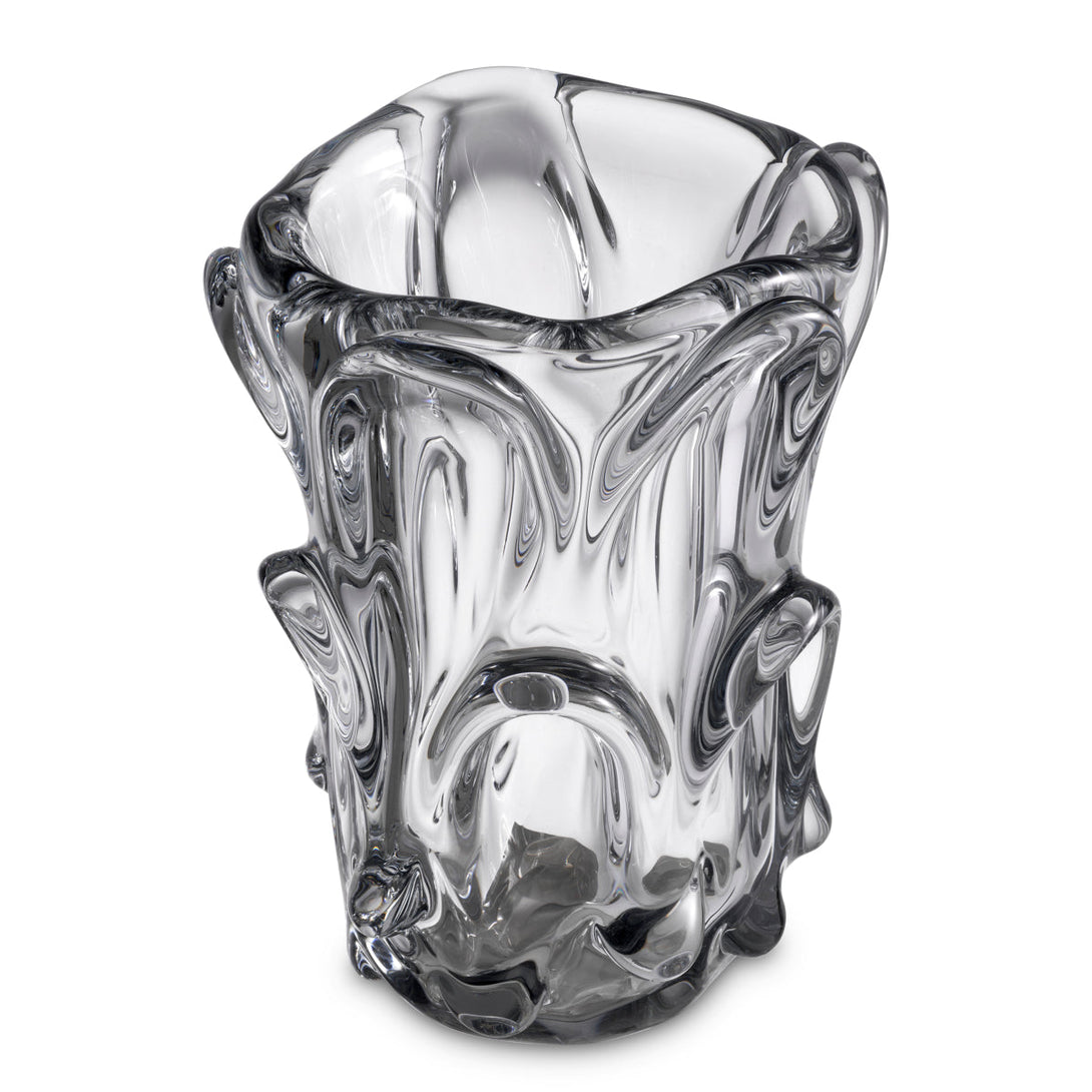 Vase Aila L Hand Blown Clear Accessories Eichholtz