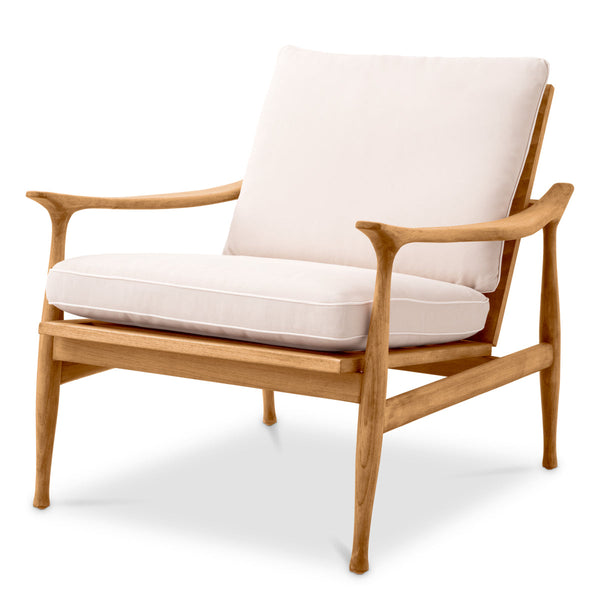Outdoor Chair Manzo Natural Teak Outdoor Eichholtz
