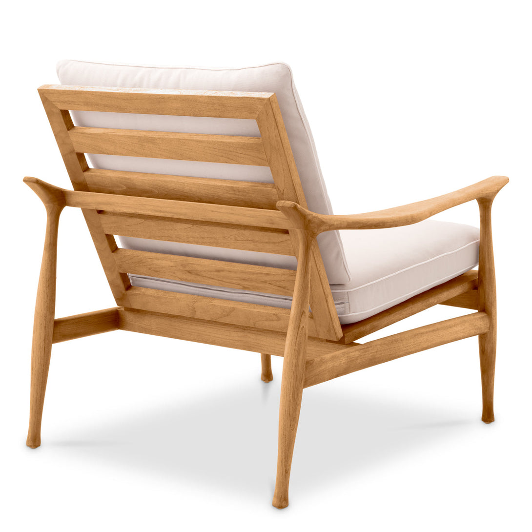 Outdoor Chair Manzo Natural Teak Outdoor Eichholtz