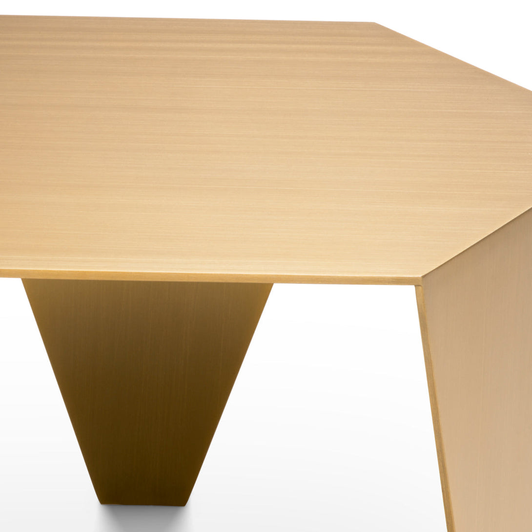 Side Table Metro Chic Brushed Brass Finish Furniture Eichholtz