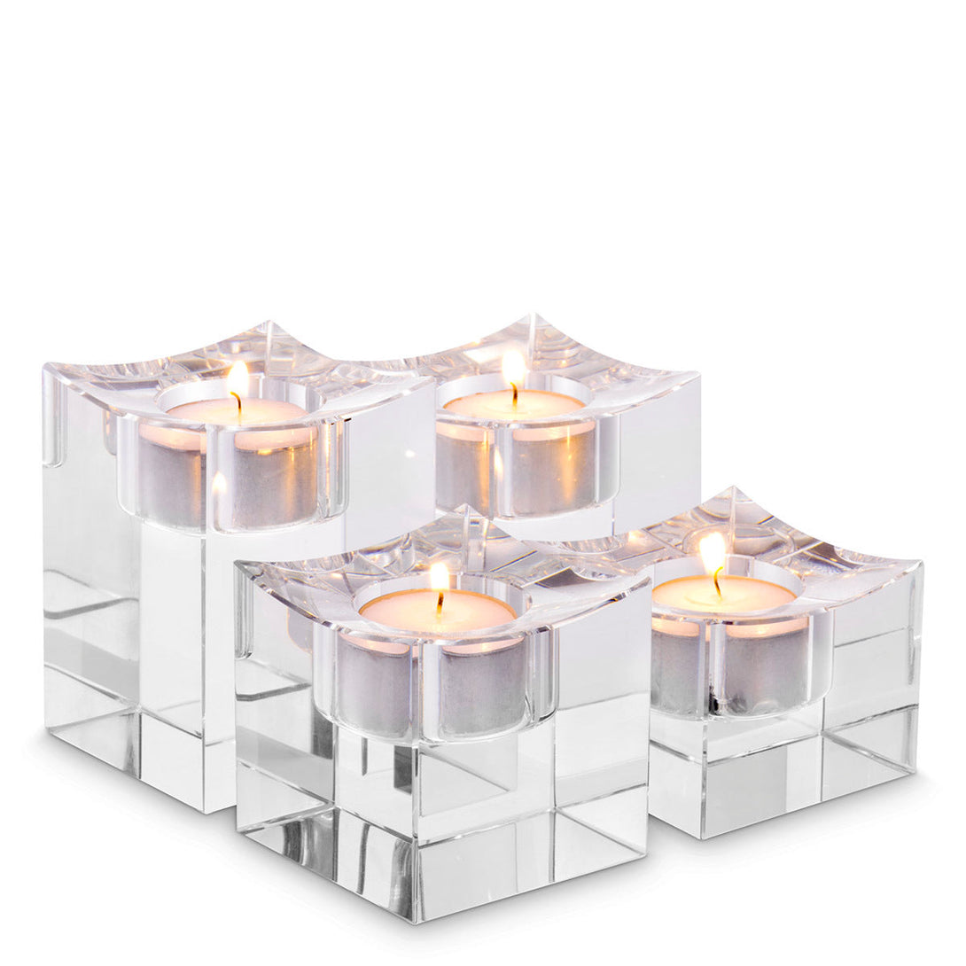 Tealight Holder Giancarlo low set of 4 Accessories Eichholtz