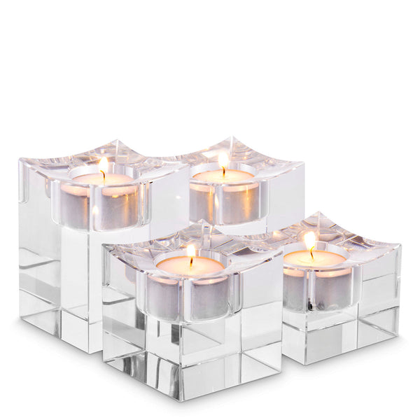 Tealight Holder Giancarlo low set of 4 Accessories Eichholtz