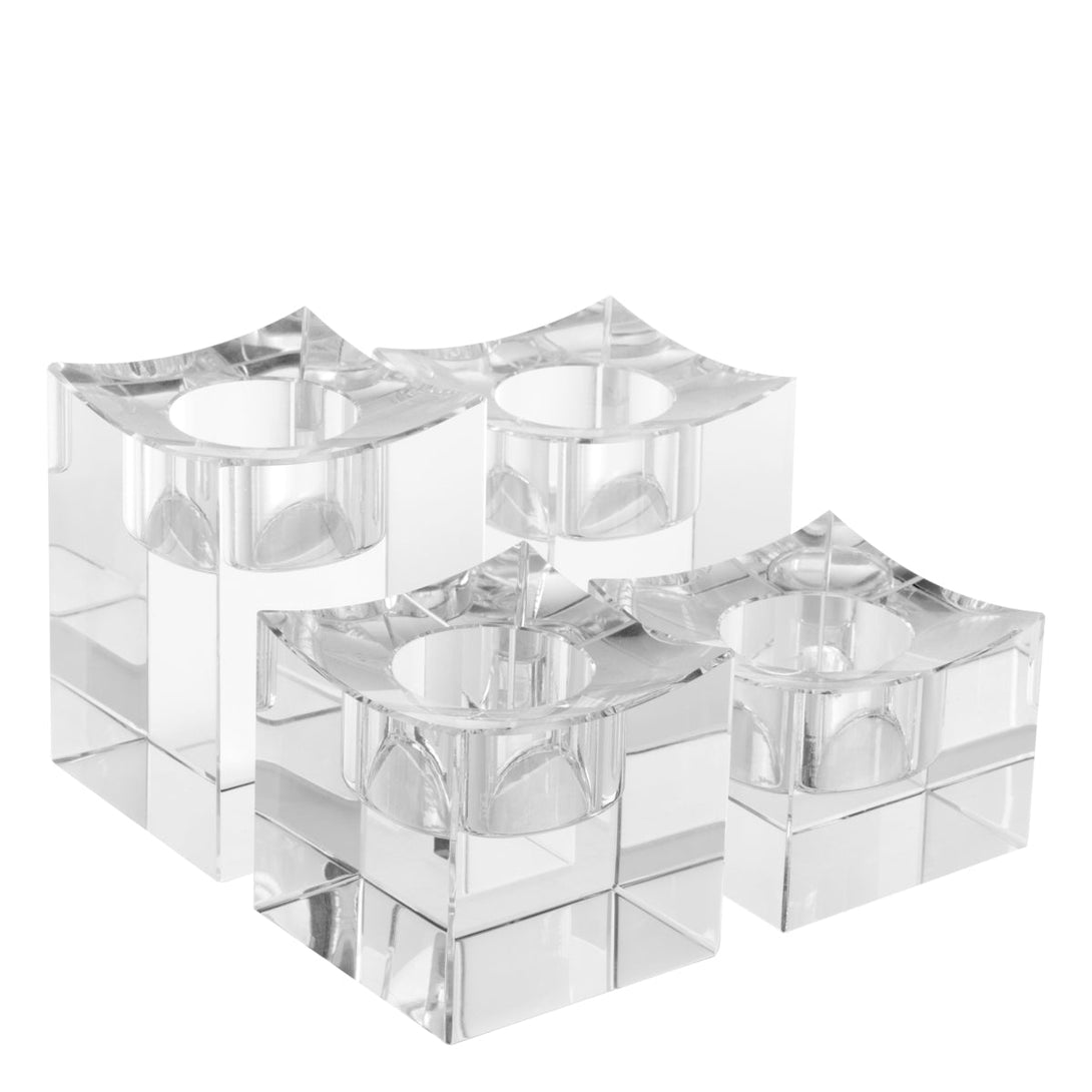 Tealight Holder Giancarlo low set of 4 Accessories Eichholtz